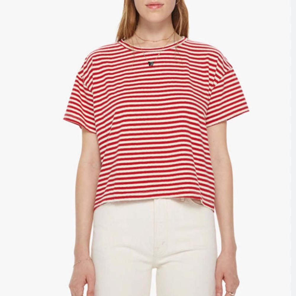 MOTHER striped tee size S